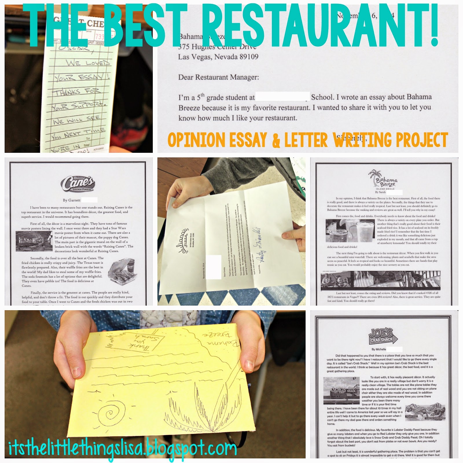 A comparecontrast essay about 2 restaurants